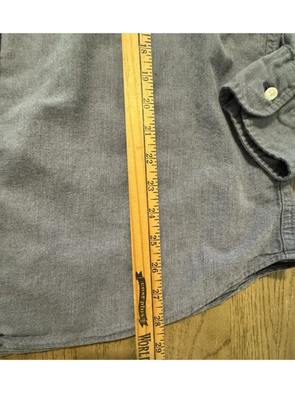 J.Crew Shirt Mens XL Blue Linen Cotton Twill Slim Fit Button Down Long Sleeve